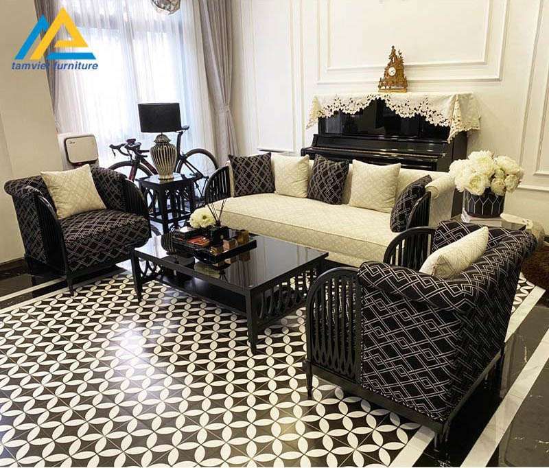 Bộ sofa nỉ phòng khách SN-32