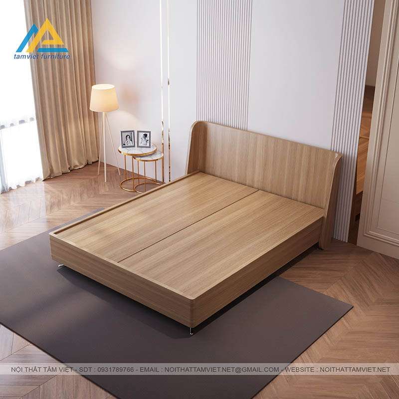 Giường gỗ công nghiệp MDF chất lượng cao đạt tiêu chuẩn