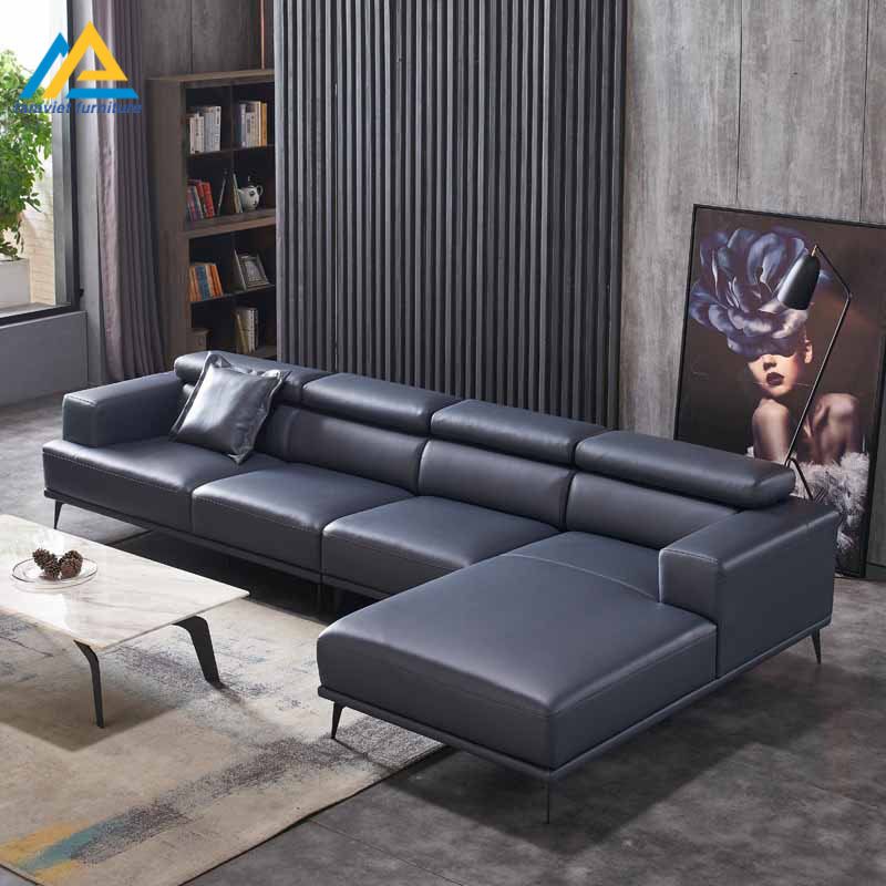 Mẫu sofa da góc L SD-36