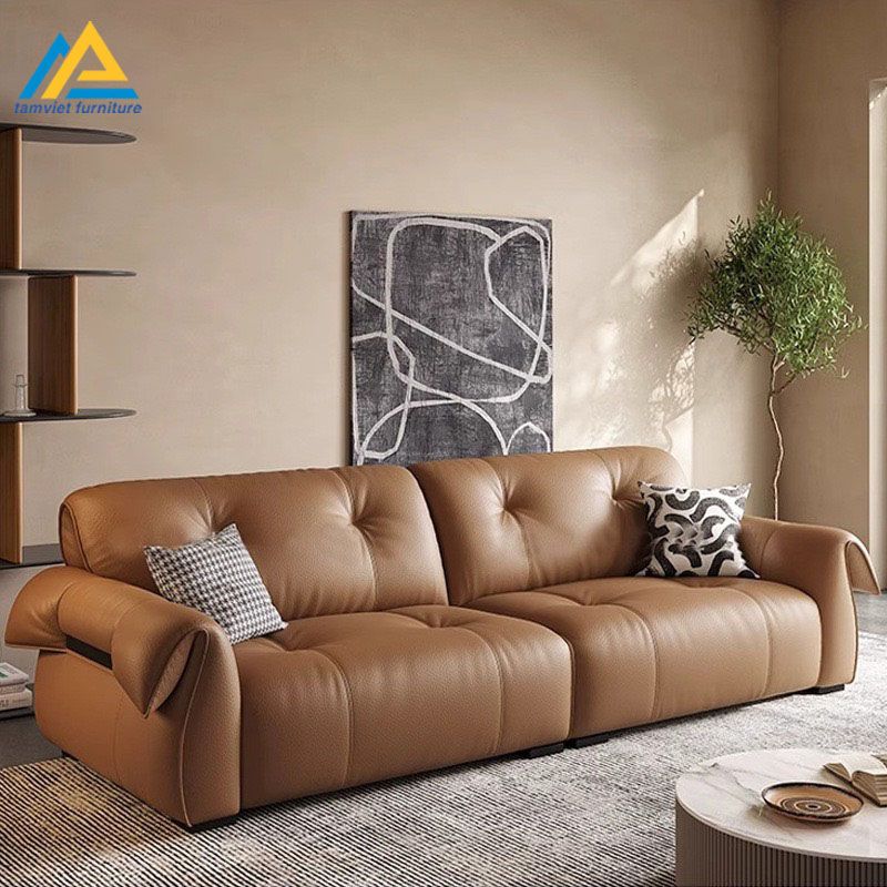 Mẫu sofa da văng hiện đại SD-39