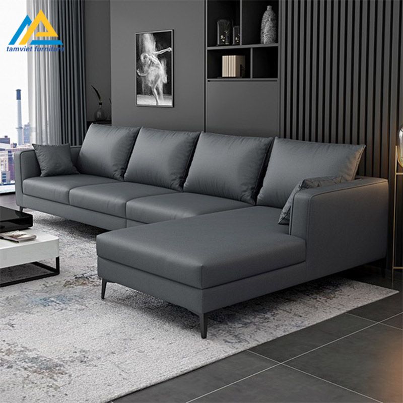 Mẫu sofa da góc L SD-40