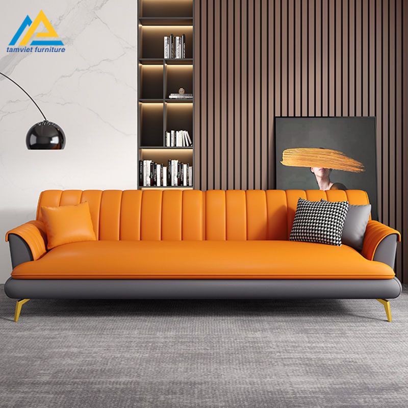 Ghế sofa da văng SD-55 nhỏ gọn