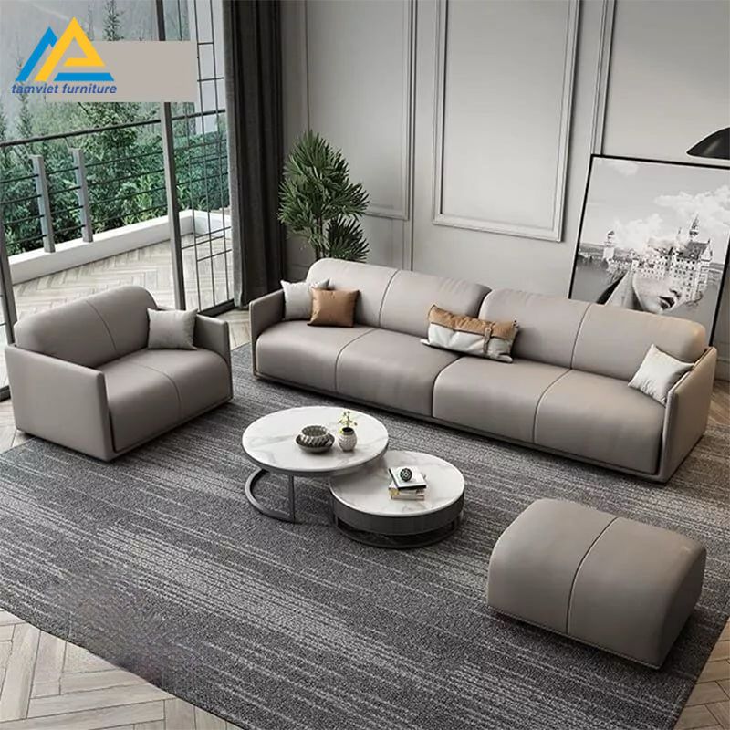 Bộ sofa da cao cấp SD-57 sang trọng