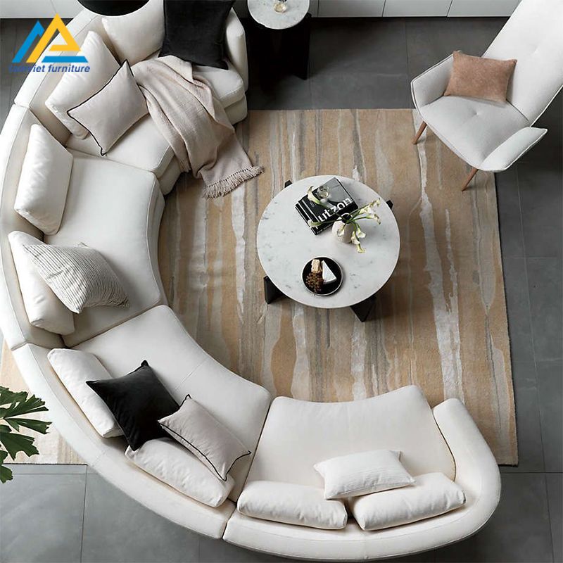 Ghế sofa khách sạn cong SKS-18 hiện đại