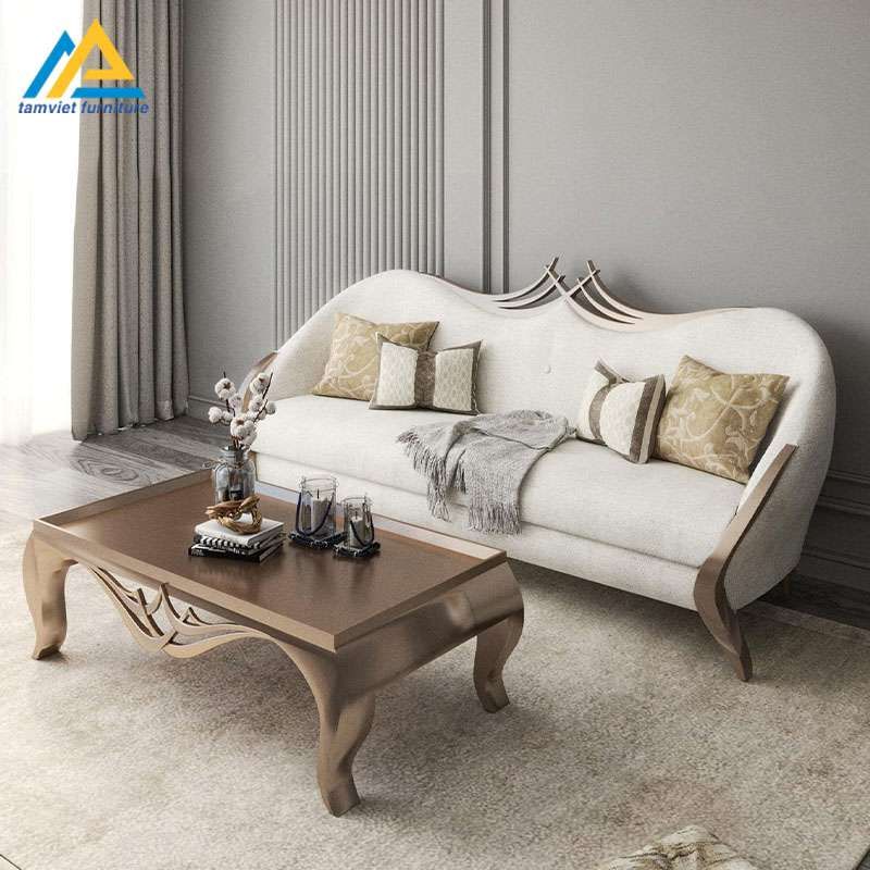 Mẫu sofa nỉ gỗ sồi cao cấp SN-26