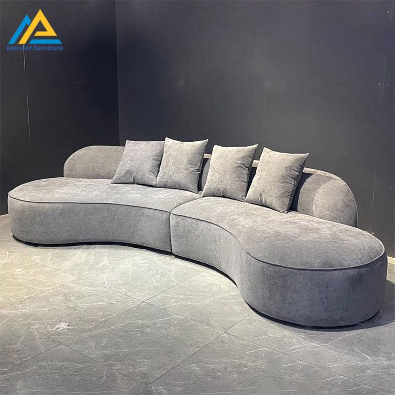 Ghế sofa nỉ cong đẹp SN-50