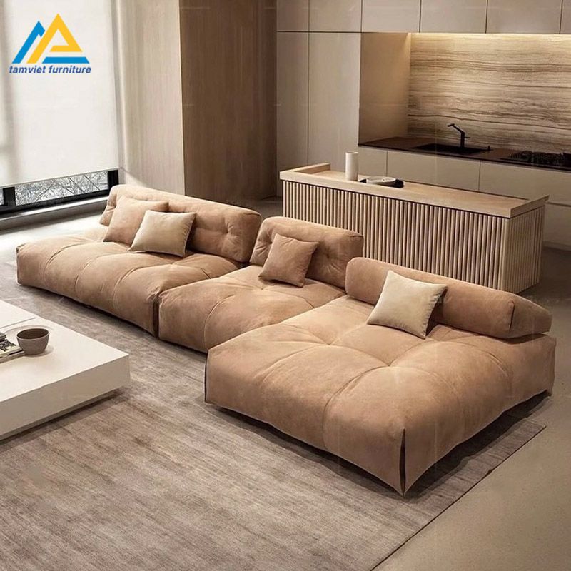 Sofa nỉ góc L hiện đại SN-52