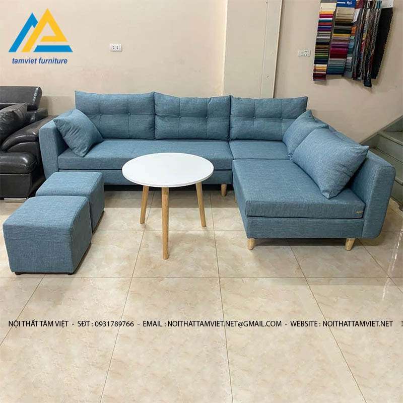 AmiA2420 - Mẫu ghế sofa văng nỉ đẹp hoàn hảo cho phòng khách !!!