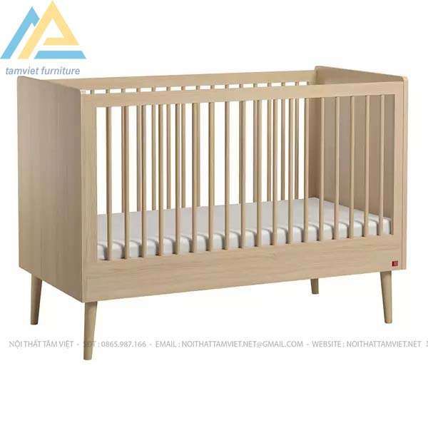 Giường cũi cho bé gỗ công nghiệp CTE-603