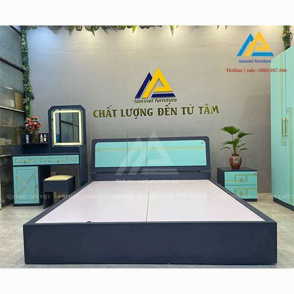 Giường ngủ gỗ công nghiệp GCN-14