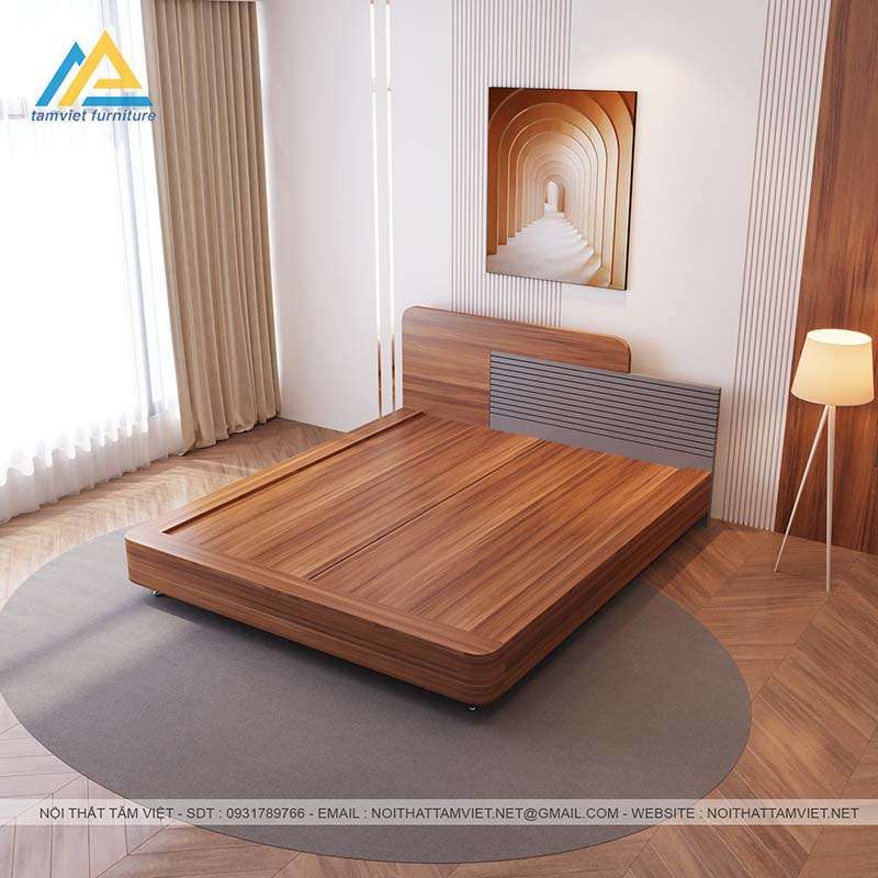 Giường ngủ gỗ công nghiệp GCN-04