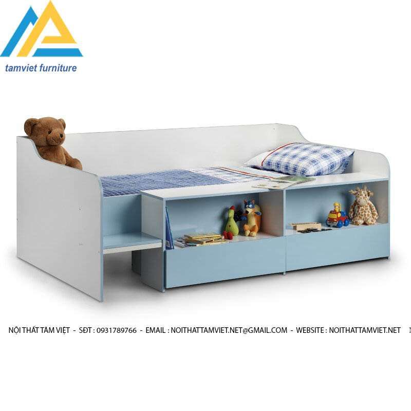 Giường ngủ thông minh cho bé gỗ công nghiệp GTE-8010