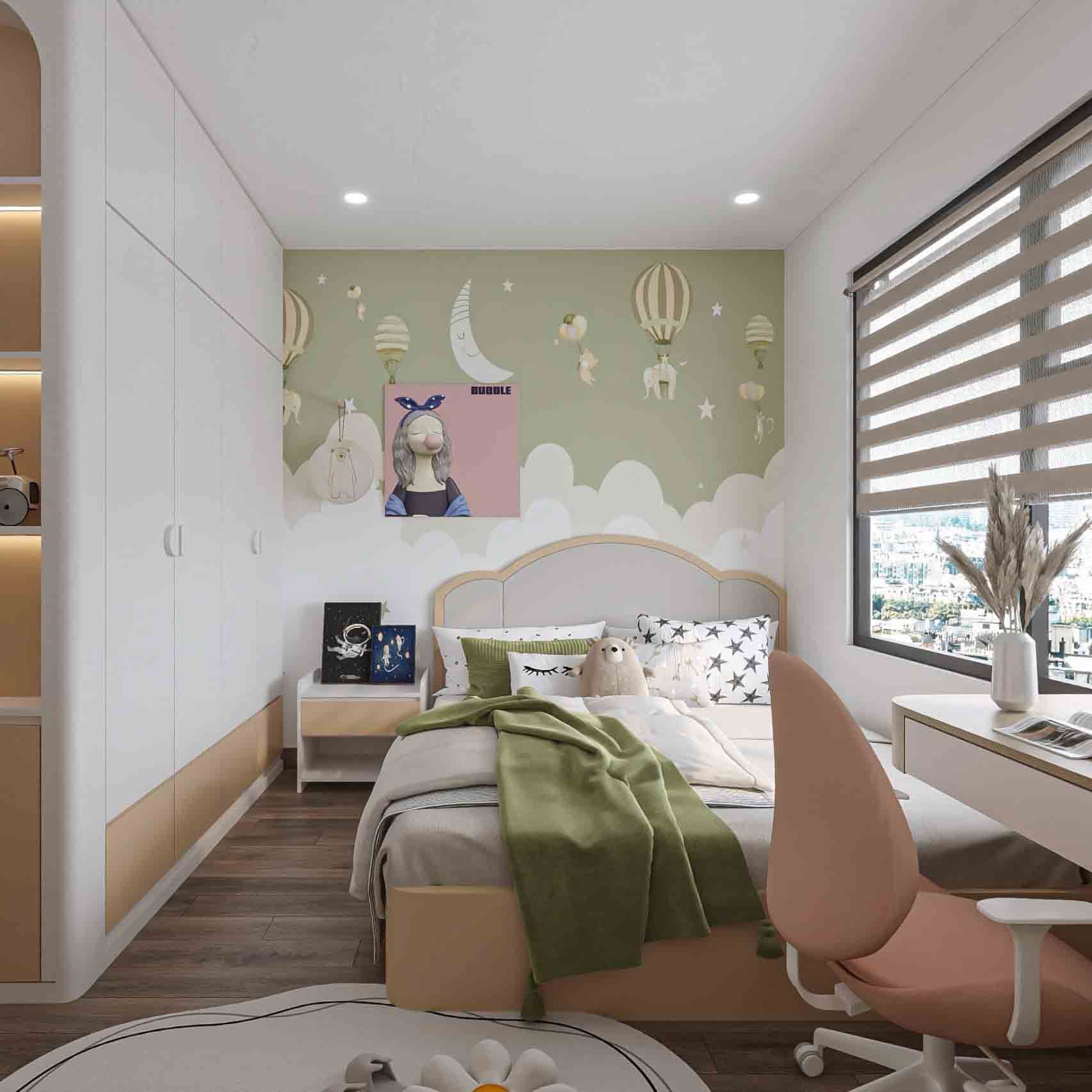 Thiết kế nội thất phòng ngủ cho bé CPT-37